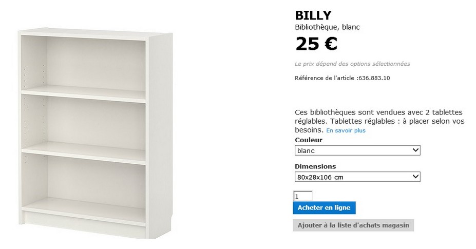 etagere billy